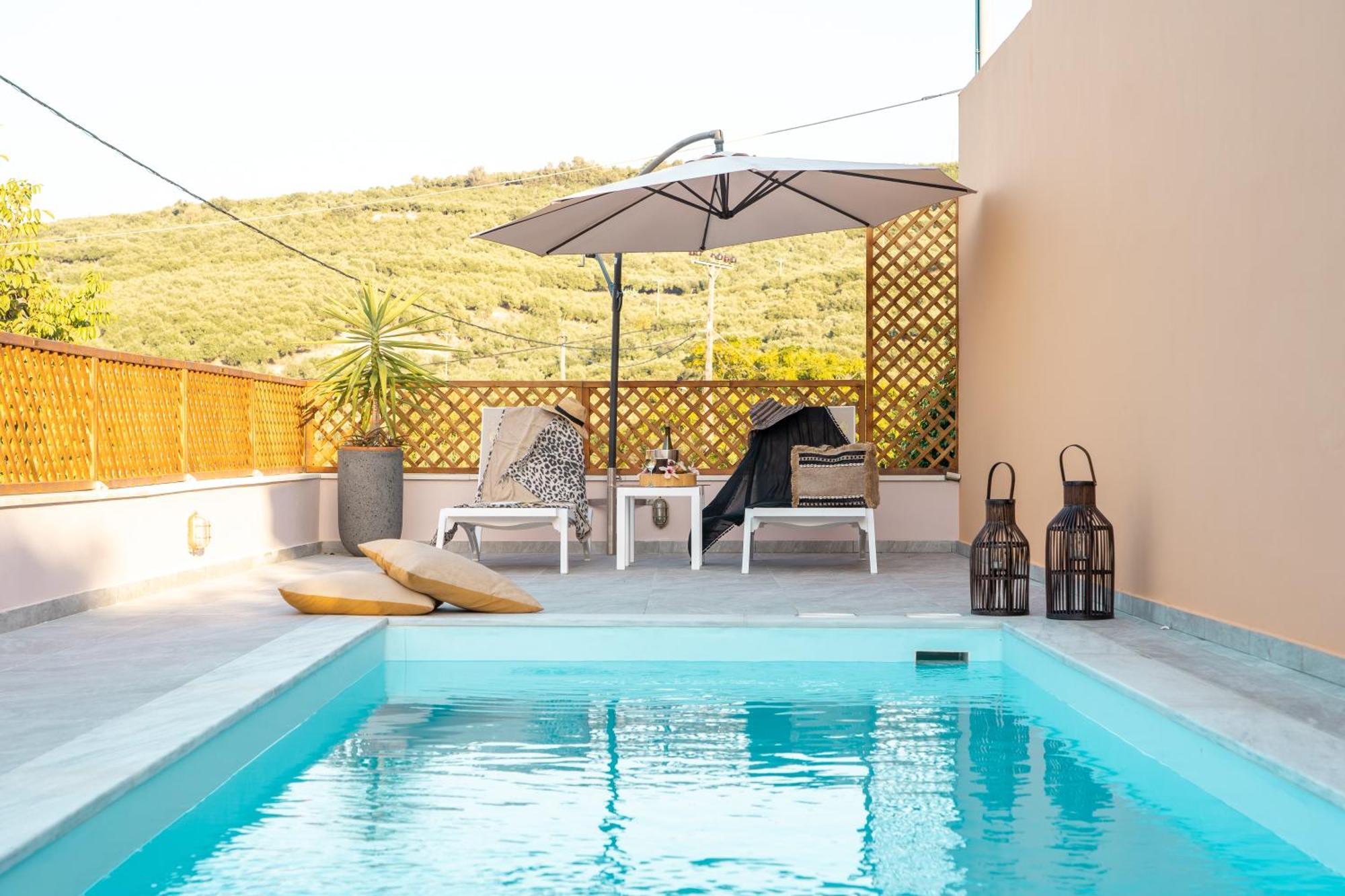 Arch Houses - Sharing Pool Spiliá Eksteriør billede