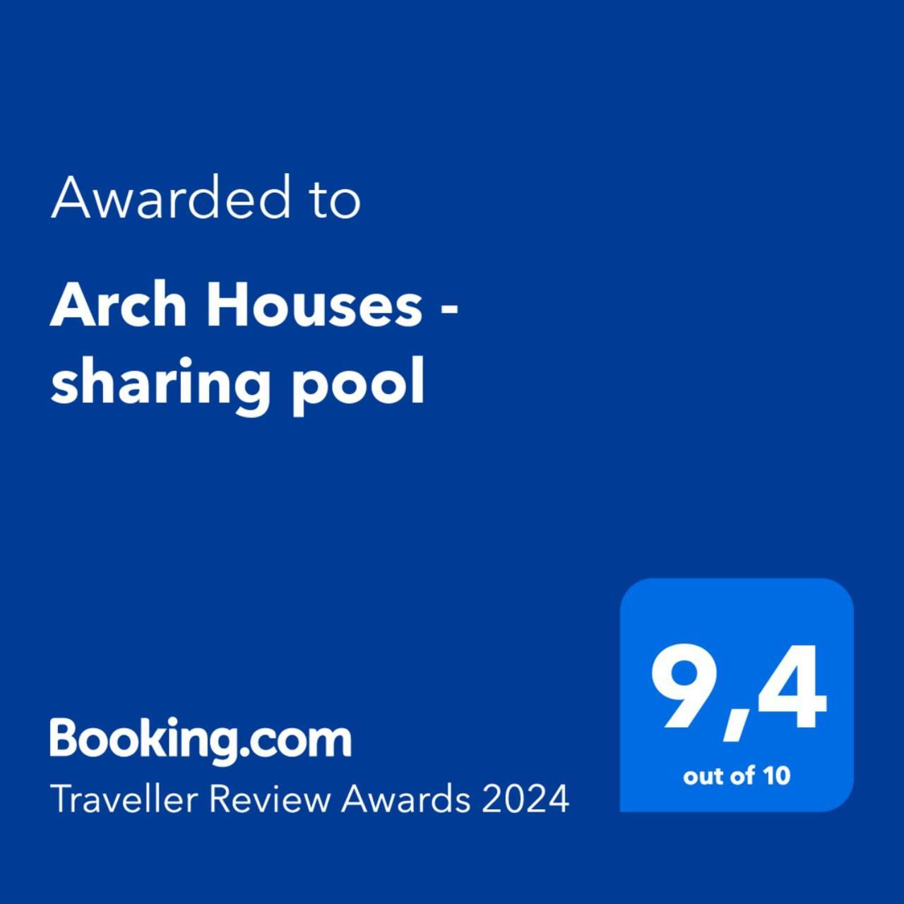 Arch Houses - Sharing Pool Spiliá Eksteriør billede